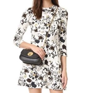 A.L.C. Silk Terry Floral Print Mini Dress Womens Size 2